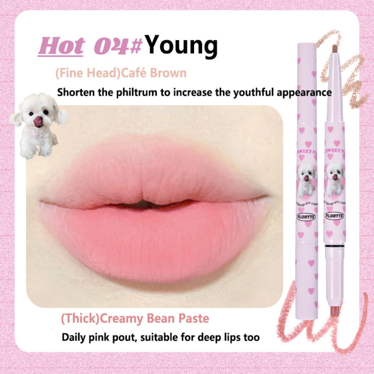 Collection of I Am Super Beauty Double Headed Lip Liner in a gallery layout